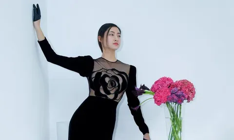 Hoa hậu Lương Thùy Linh lần đầu úp mở vòng 1 táo bạo đến thế